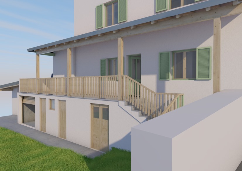 Rekonstrukcija in prizidava hiše na Taboru nad Dornberkom